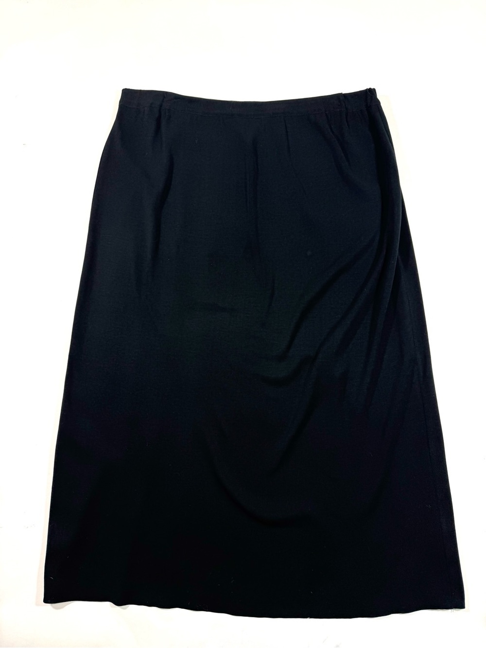 Ming Wang Front Slit Midi Skirt Black - Picture 2 of 6